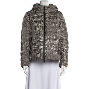 Moncler Jacket Breteuil Metallic down jacket with hood size 0